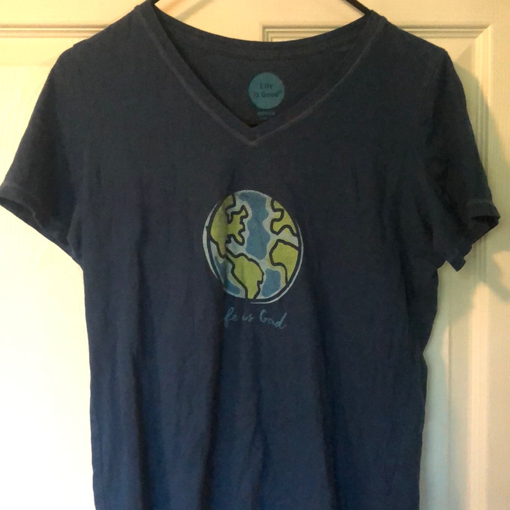 Navy Blue Earth Tee